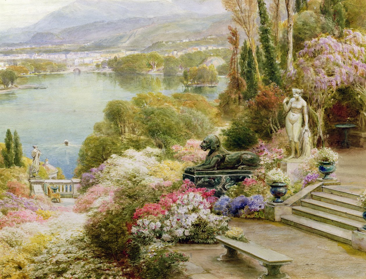 Jezero Maggiore (detail 381869) od Ebenezer Wake Cook