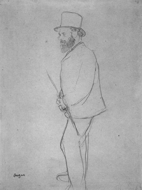Edouard Manet na závodě od Edgar Degas