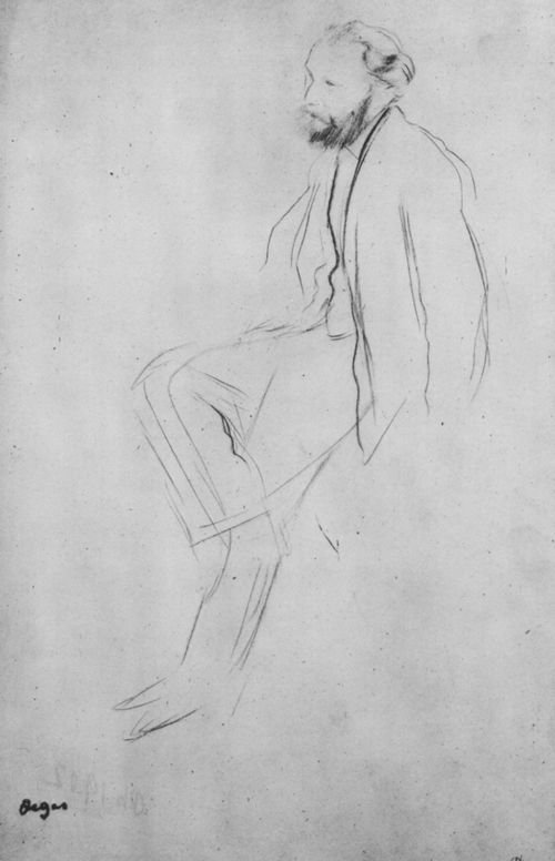 Edouard Manet, sedící od Edgar Degas