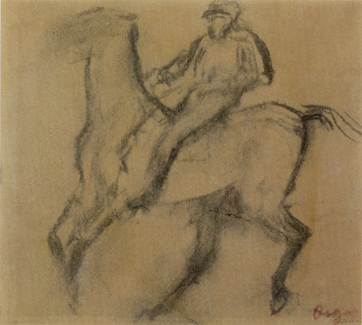Žokej na Horsenovi od Edgar Degas