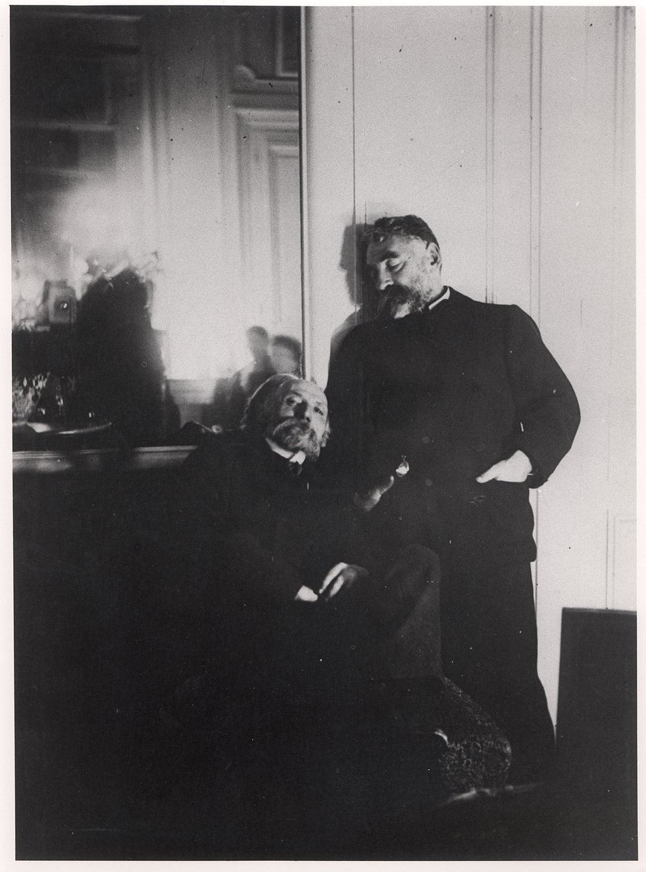 Auguste Renoir (1841-1919) a Stephane Mallarme (1842-98) od Edgar Degas
