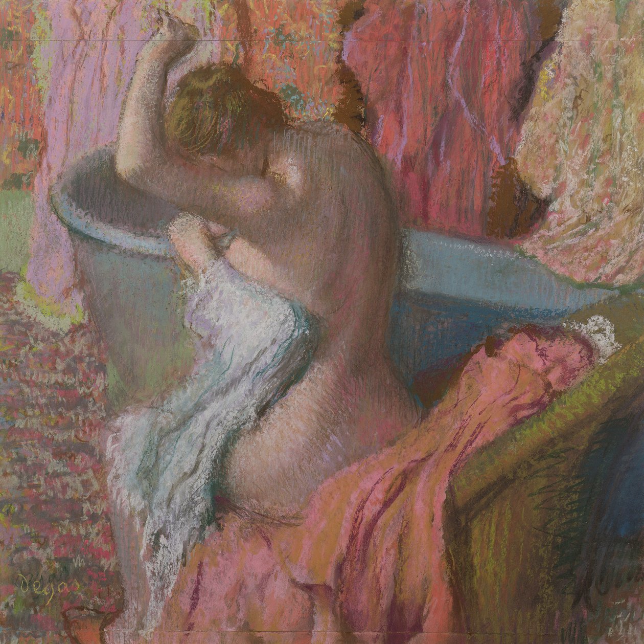 Bather, 1899 (pastel na papíře) od Edgar Degas