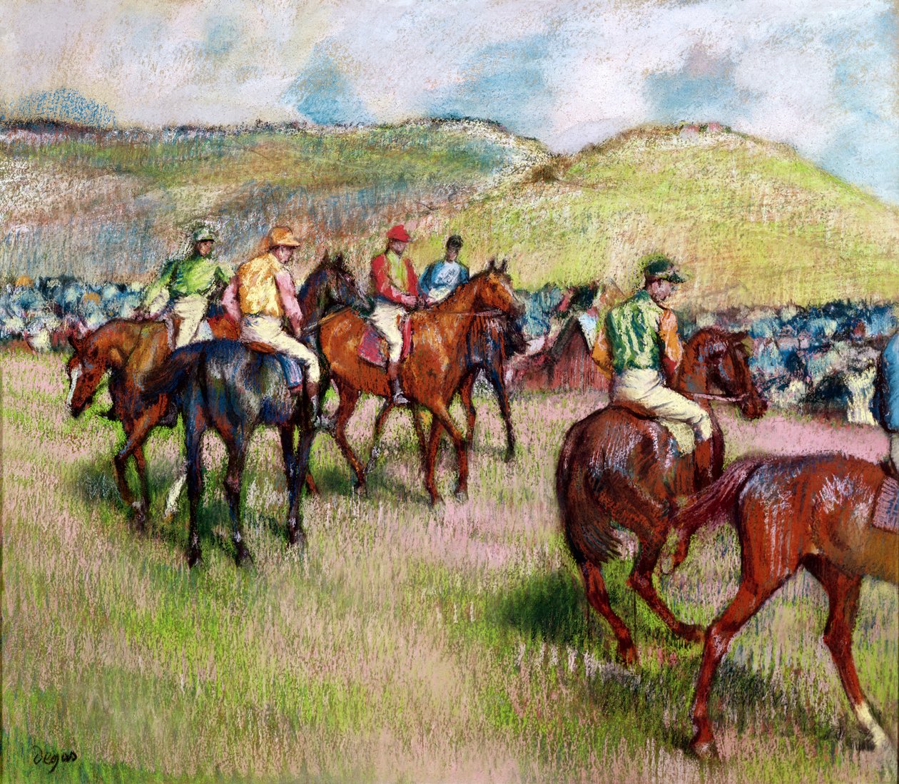 Before the Race, c.1893 (pastel) od Edgar Degas