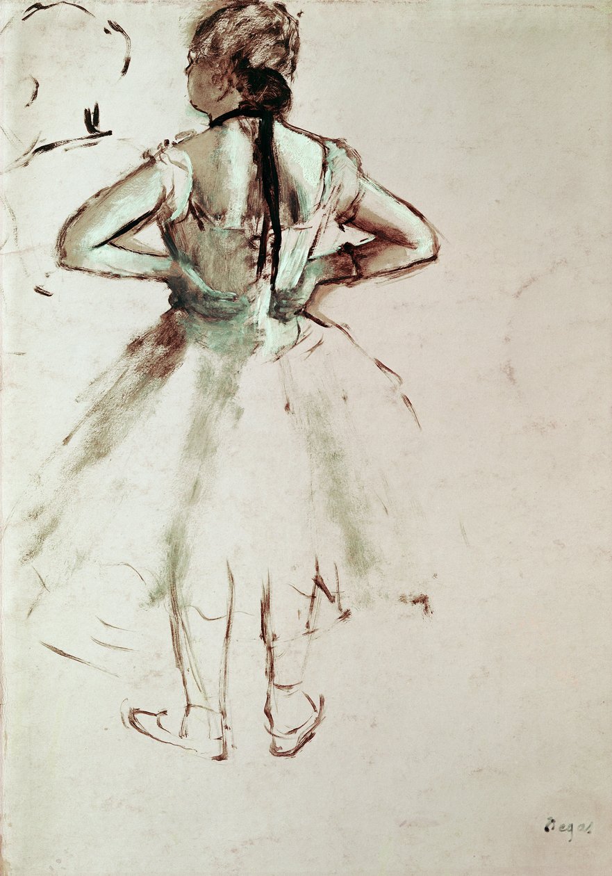 Tanečnice při pohledu zezadu od Edgar Degas