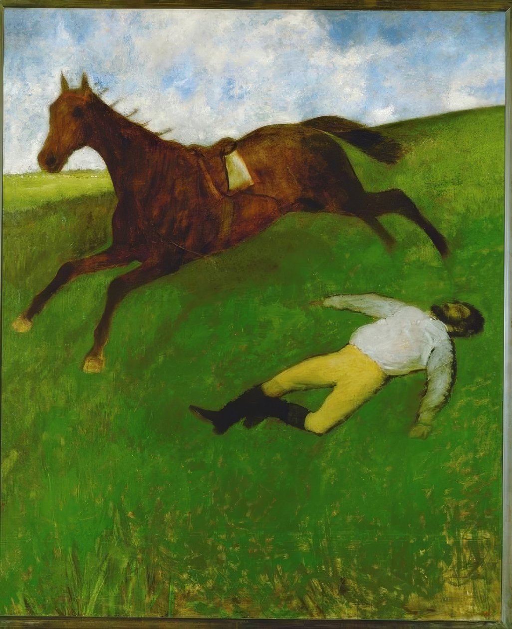 Zraněný žokej od Edgar Degas