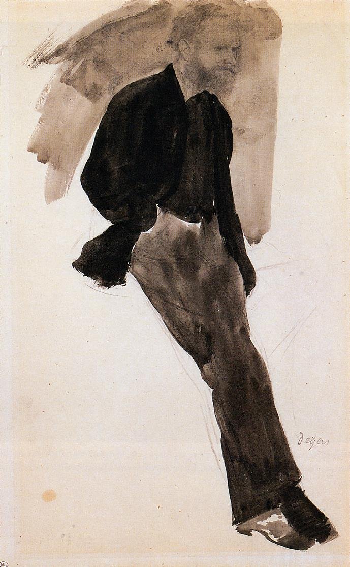 Edouard Manet Stojící od Edgar Degas
