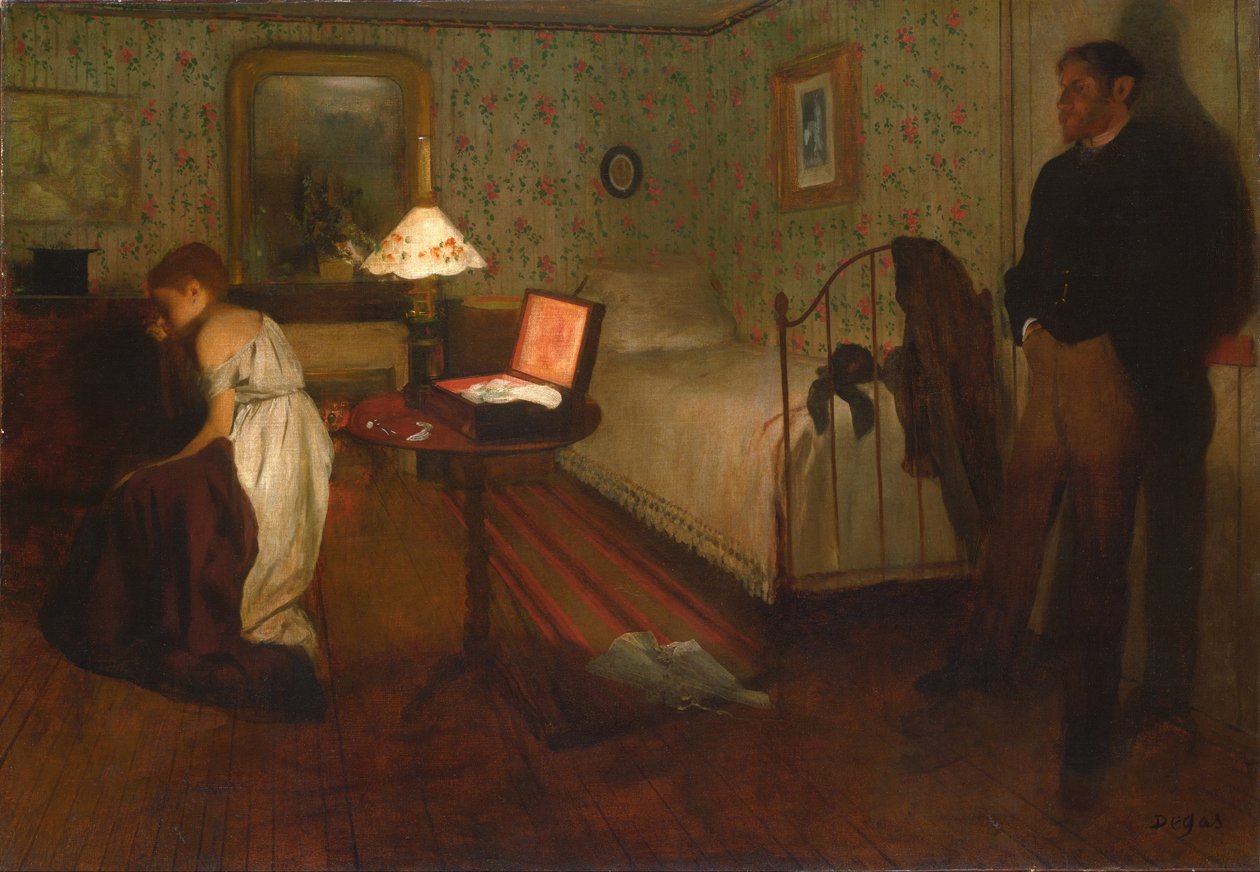 Interiér od Edgar Degas