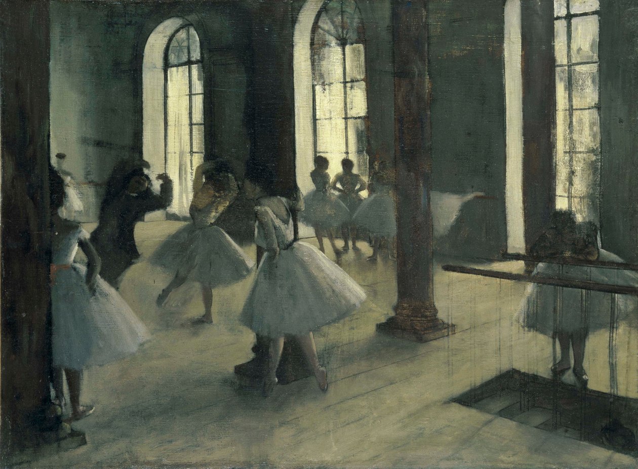 Zkouška ve Foyer of the Dance od Edgar Degas