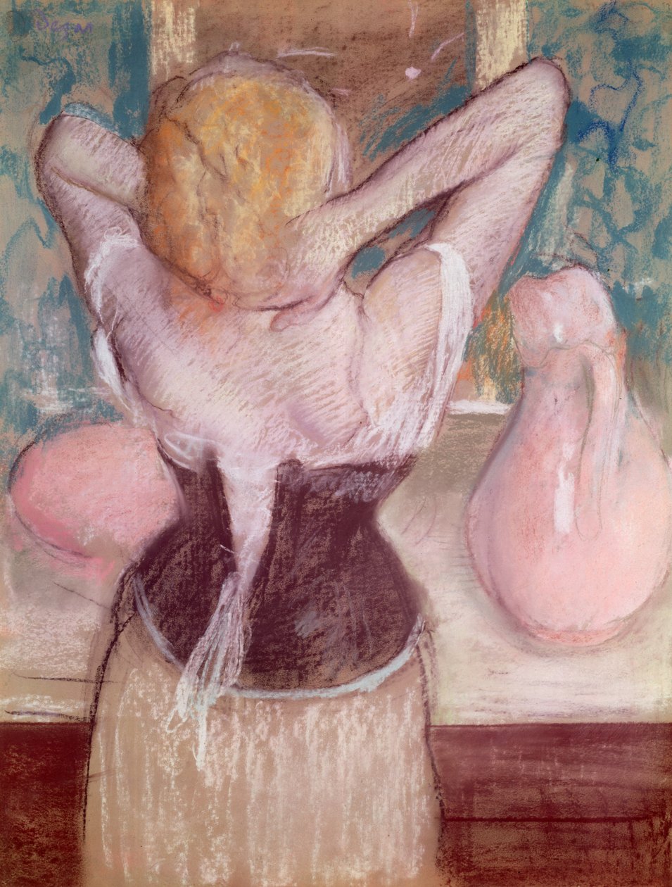 Toaleta (pastel) od Edgar Degas