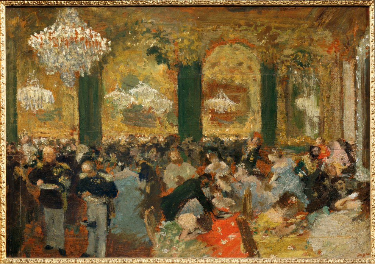 Večeře na plese od Edgar Degas