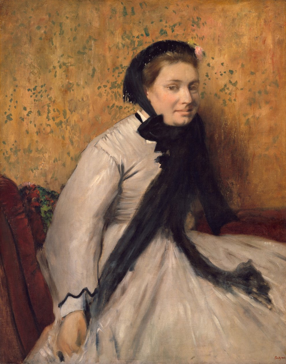 Portrét ženy v šedém od Edgar Degas