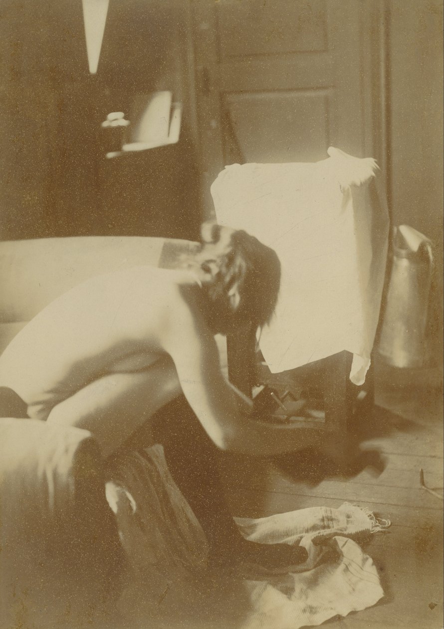 Sedící akt od Edgar Degas