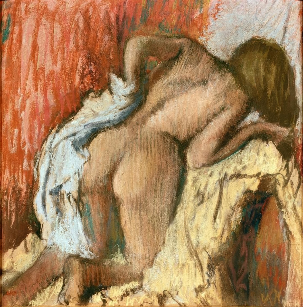 Žena se suší od Edgar Degas