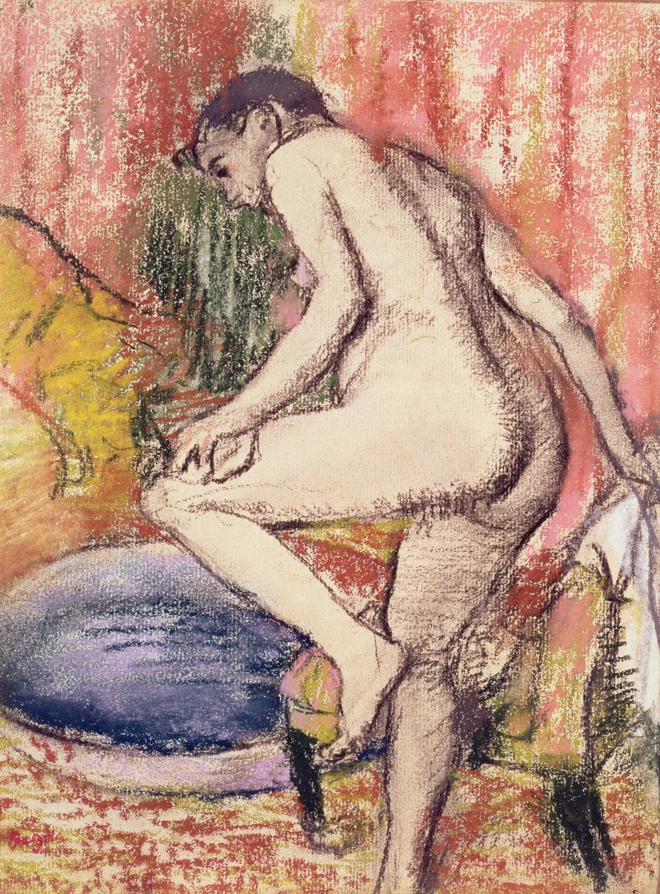 The Toilet, 1883 (pastel a křída na papíře) od Edgar Degas