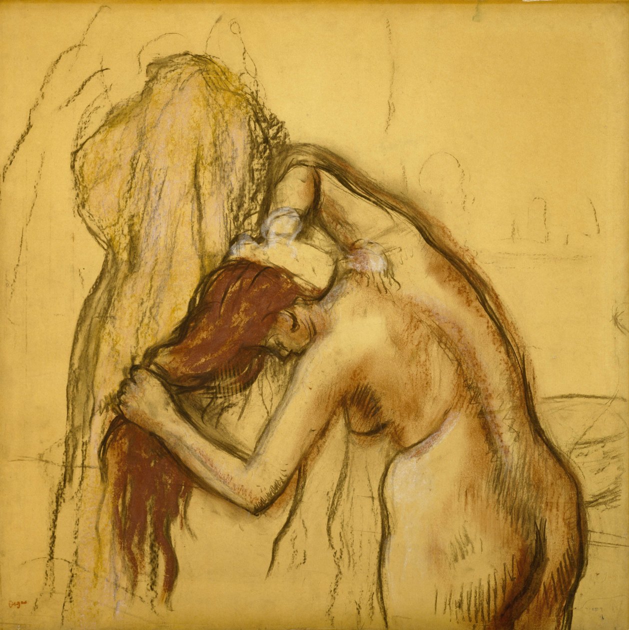 Žena sušení sama od Edgar Degas