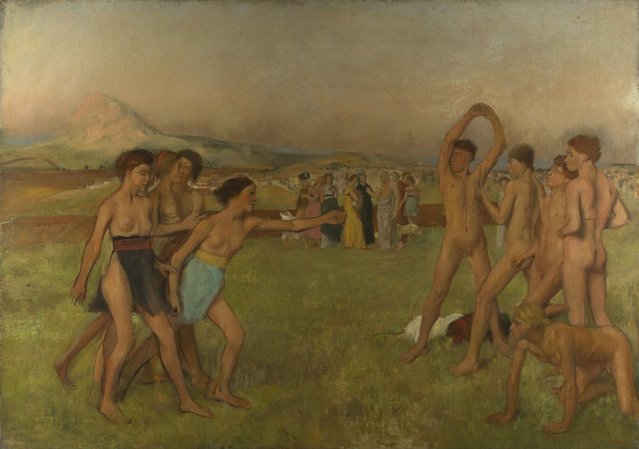 Mladí Sparťané od Edgar Degas