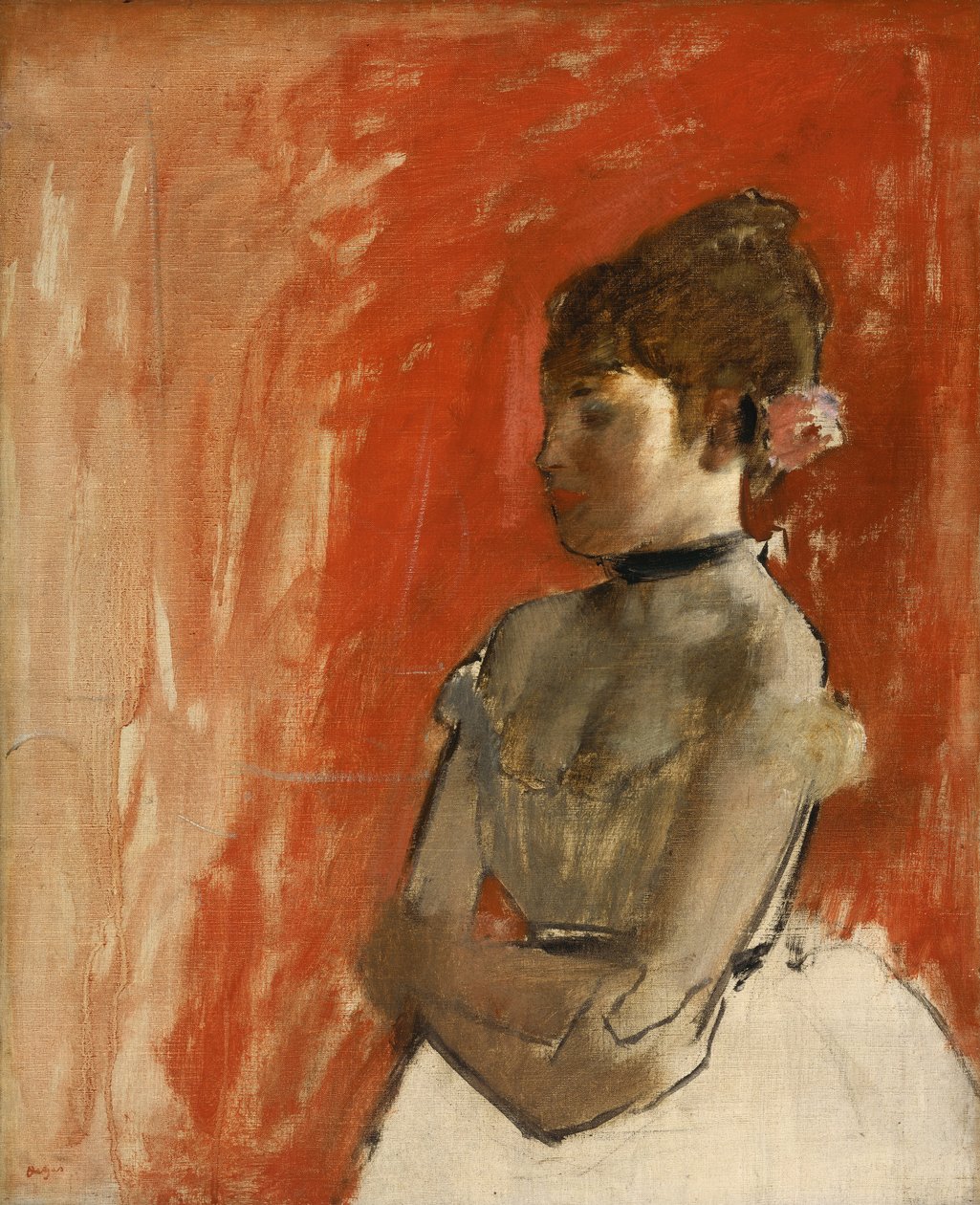Baletní tanečník se zkříženýma rukama od Edgar Degas