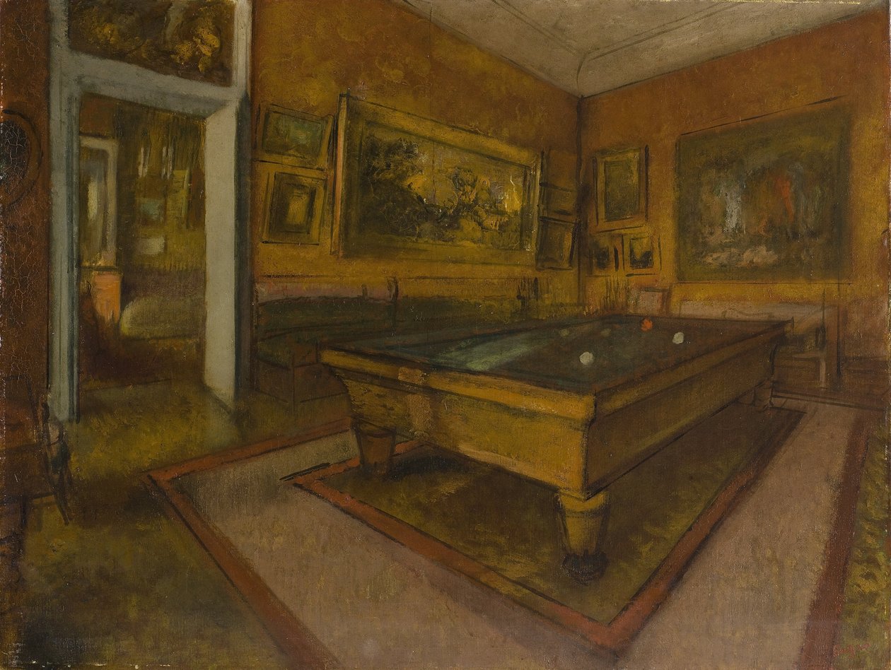 Kulečník v Ménil-Hubert od Edgar Degas