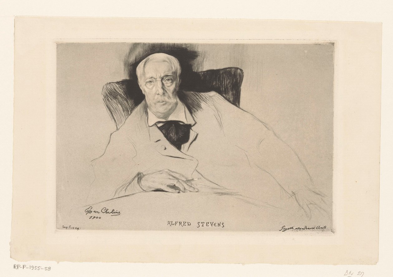 Portrét Alfreda Stevense od Edgar Chahine