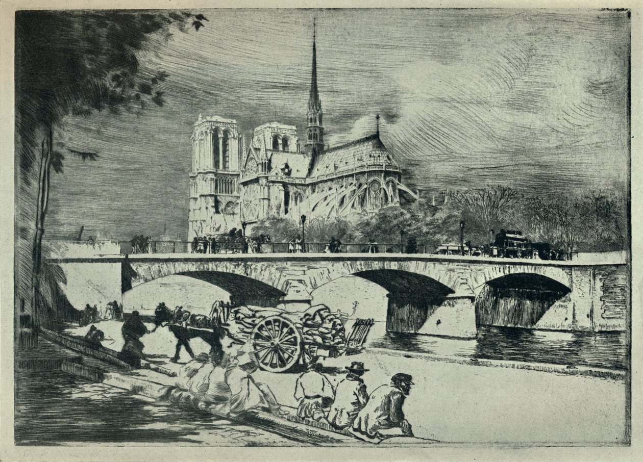 Apsida Notre Dame, 1915 od Edgar Chahine