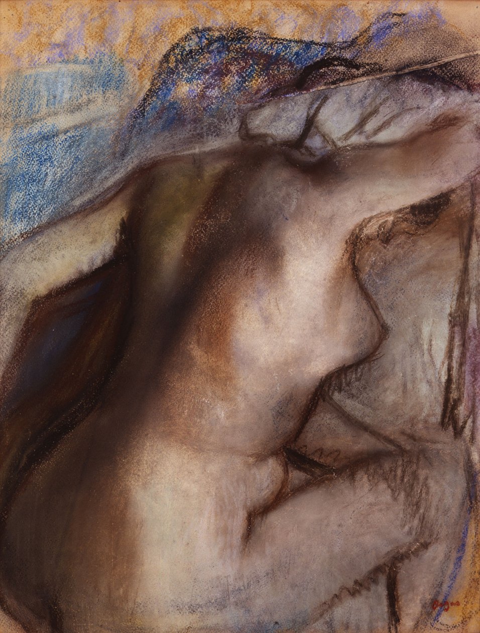 Po koupeli se žena suší od Edgar Degas