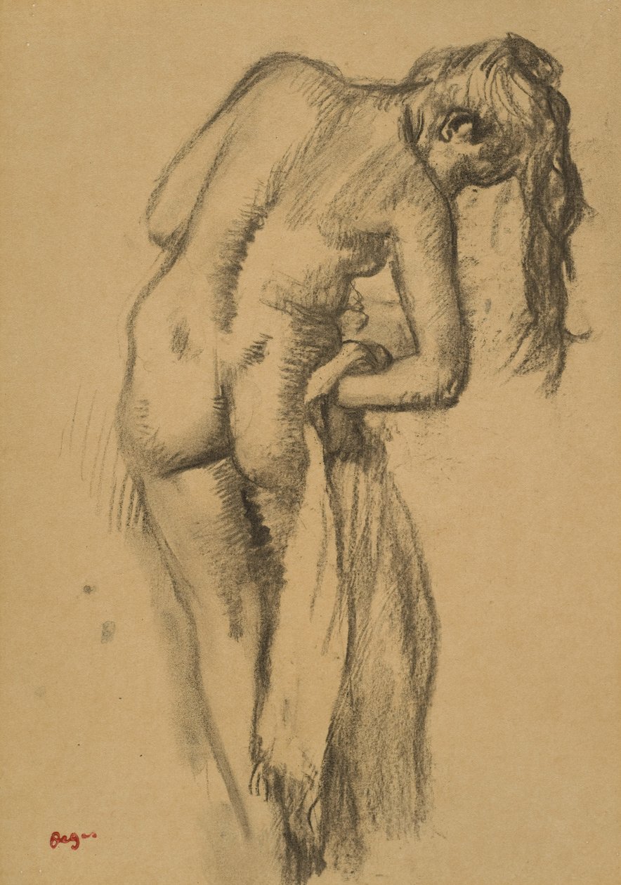 Po koupeli, cca 1891-92 od Edgar Degas