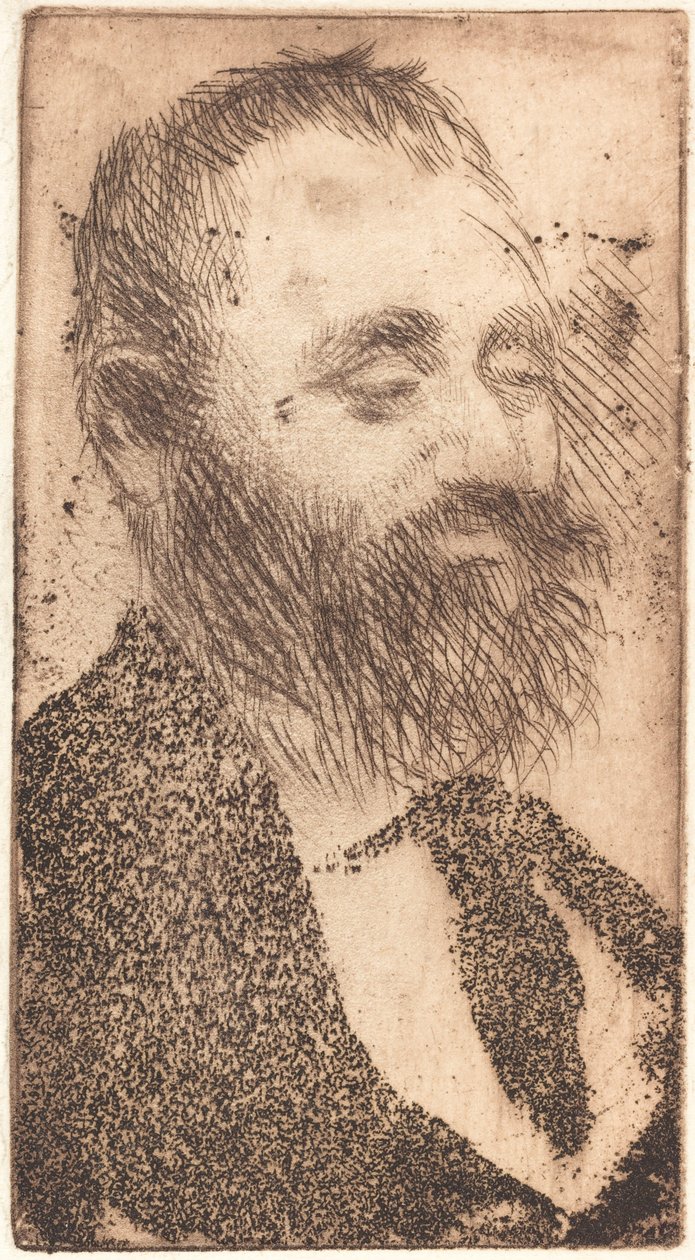 Alphonse Hirsch, 1875. od Edgar Degas