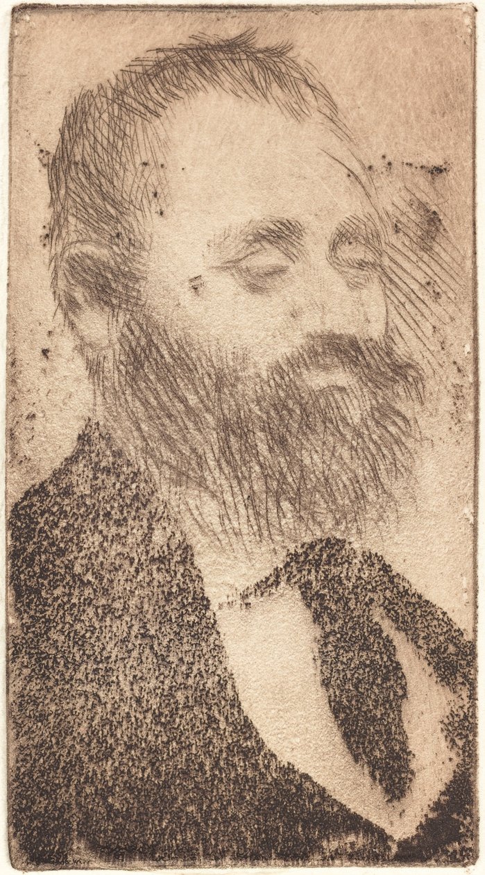 Alphonse Hirsch, 1875. od Edgar Degas