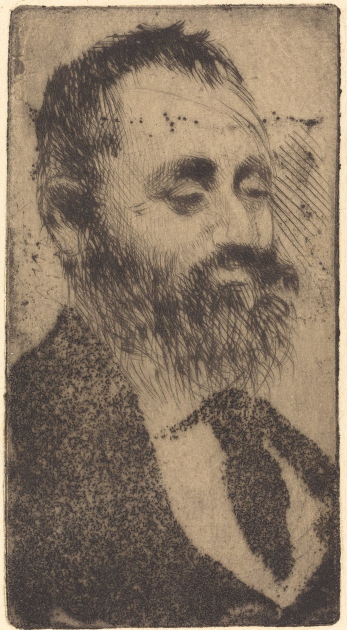 Alphonse Hirsch, 1875. od Edgar Degas