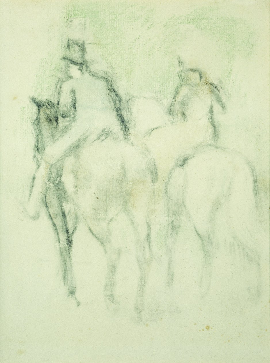 Amazon a jezdec, od Edgar Degas