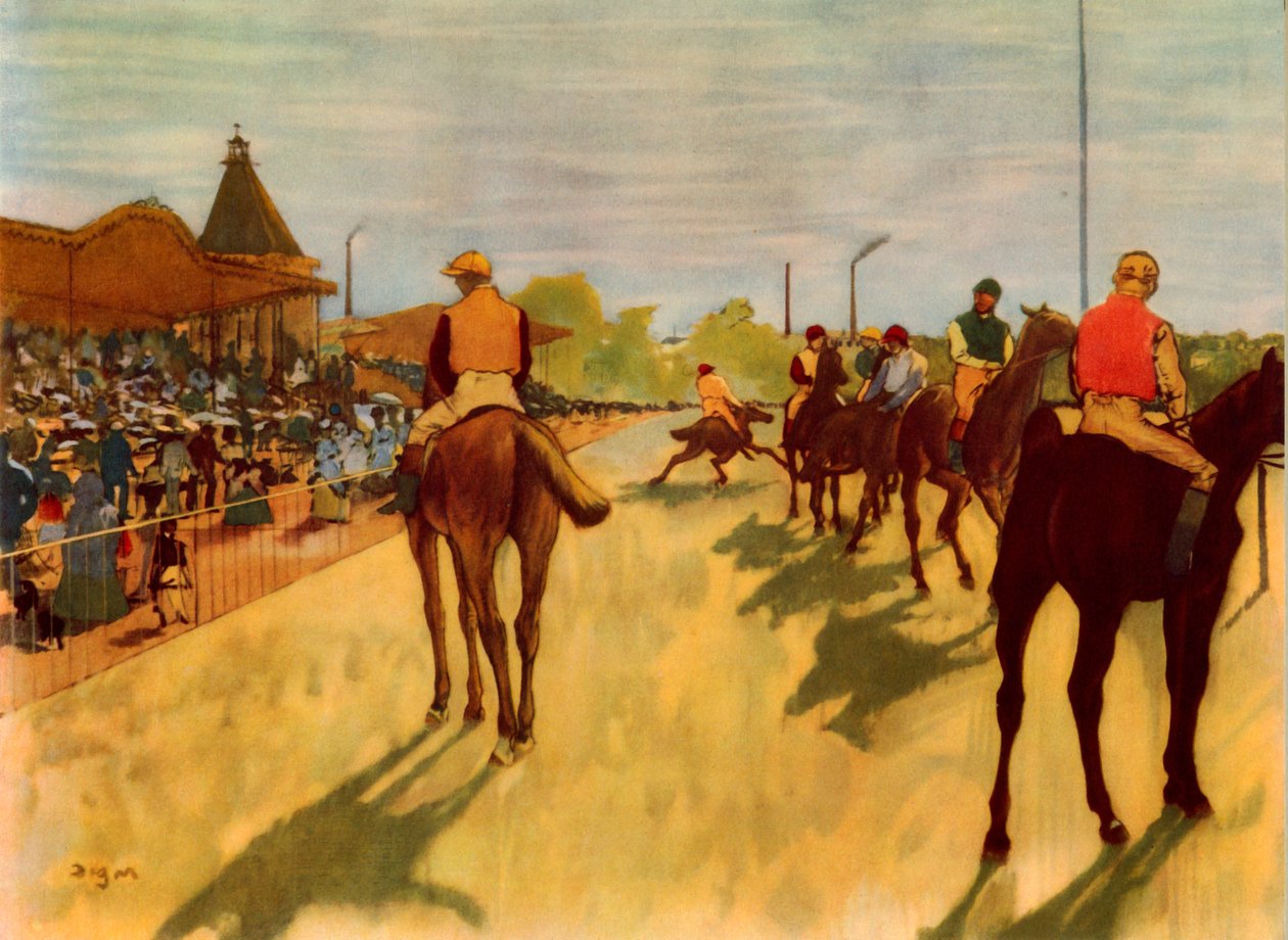 Na závodech, c1866-1868, 1937. od Edgar Degas