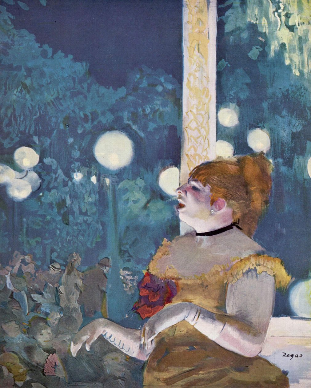 Koncert v kavárně: La Chanson du chien od Edgar Degas