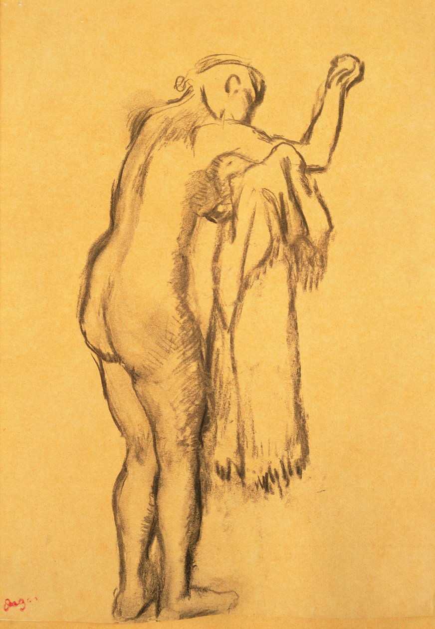 Koupání se suší od Edgar Degas