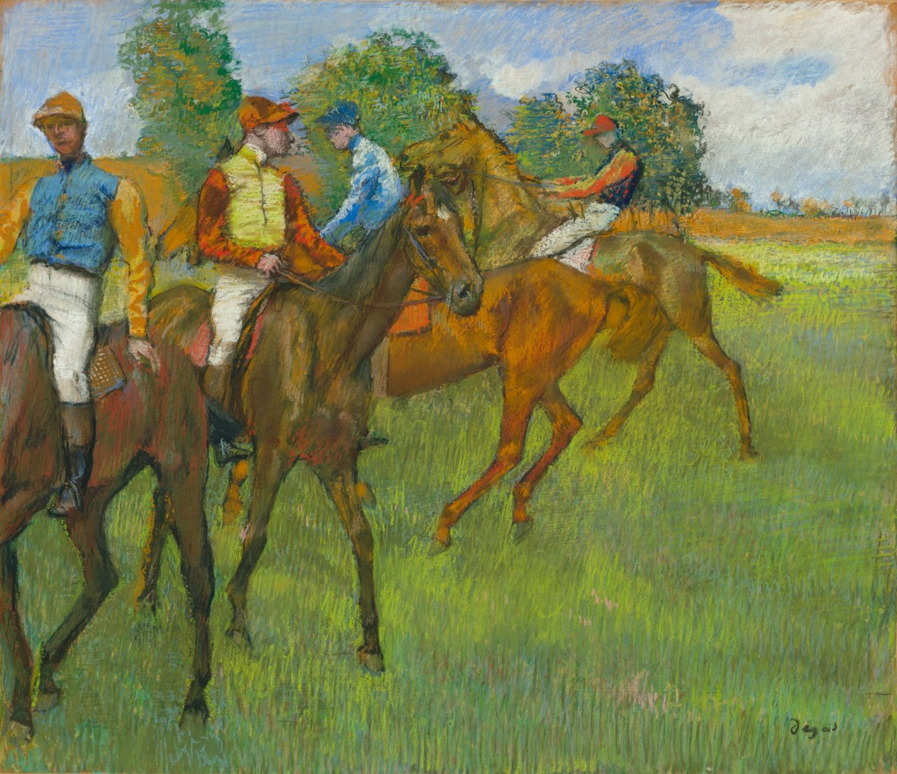 Před závodem, c. 1887-1889. od Edgar Degas