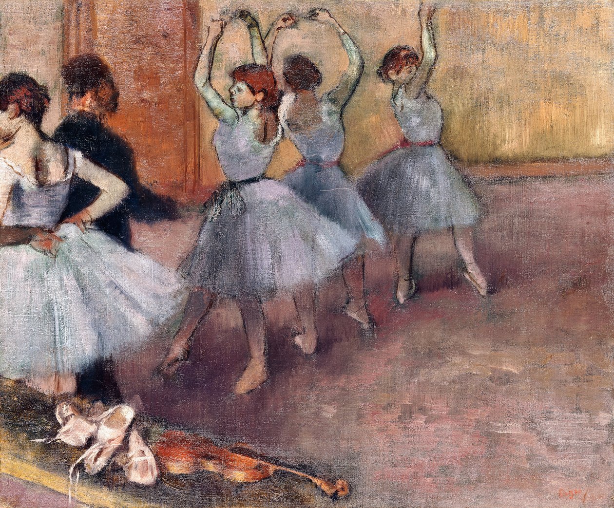 Tanečníci v modrém tónu od Edgar Degas