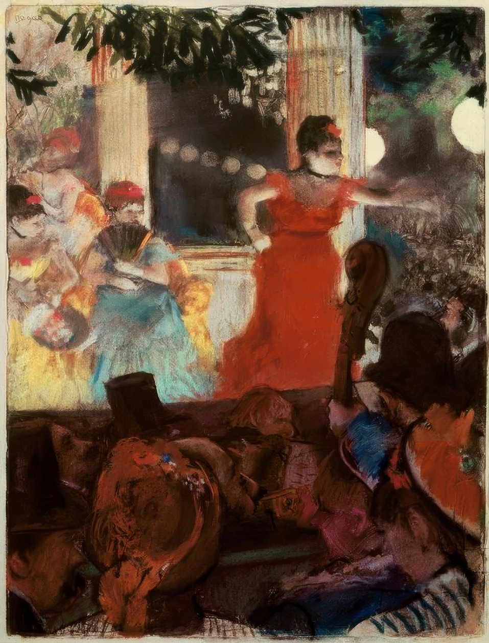 Kavárenský koncert pro ambasadory od Edgar Degas