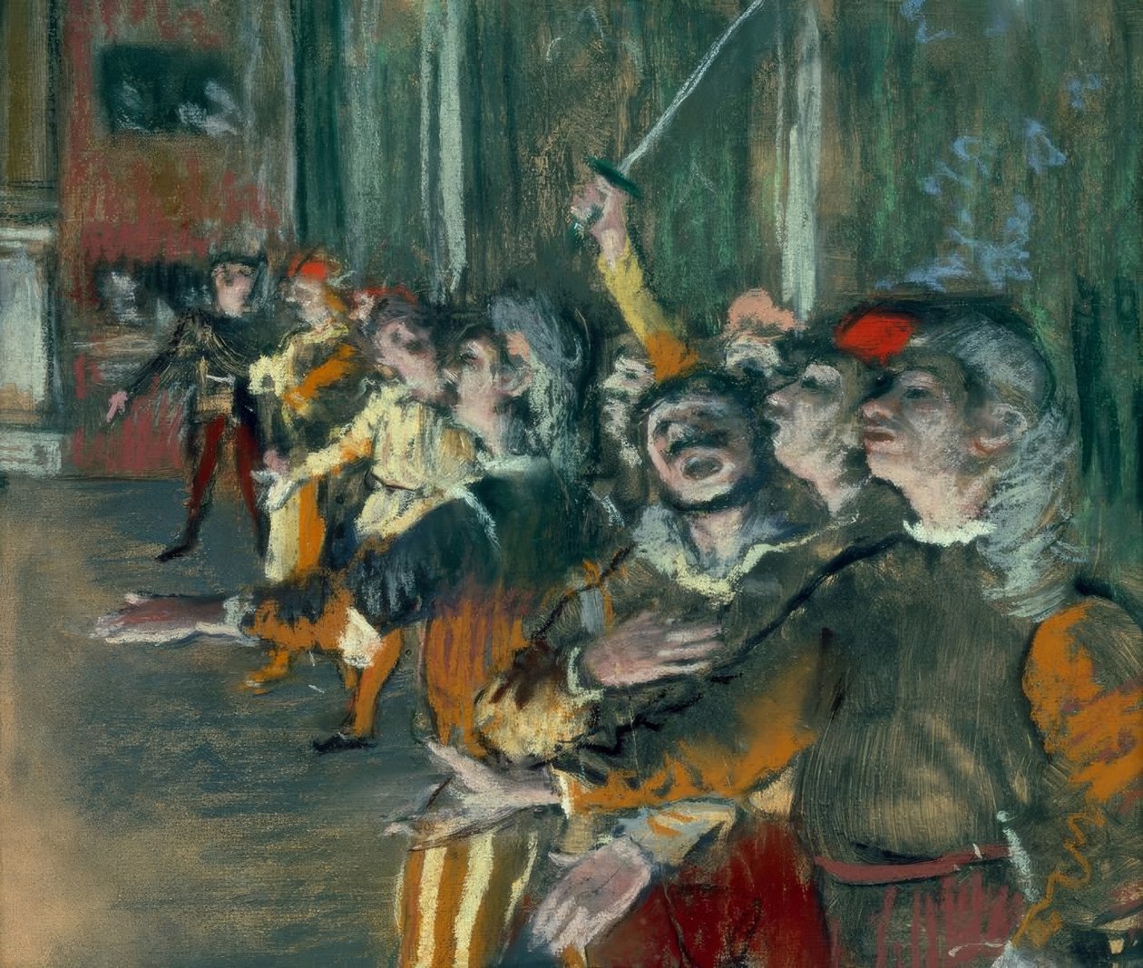 Choristové, také řekli figuranti od Edgar Degas