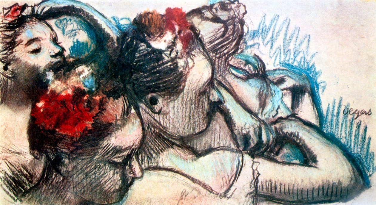 Hlavy tanečníků, 1899 od Edgar Degas