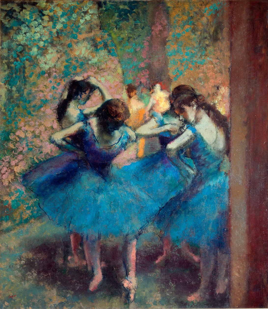 Tanečnice v modrém, asi 1890 (olej na plátně) od Edgar Degas