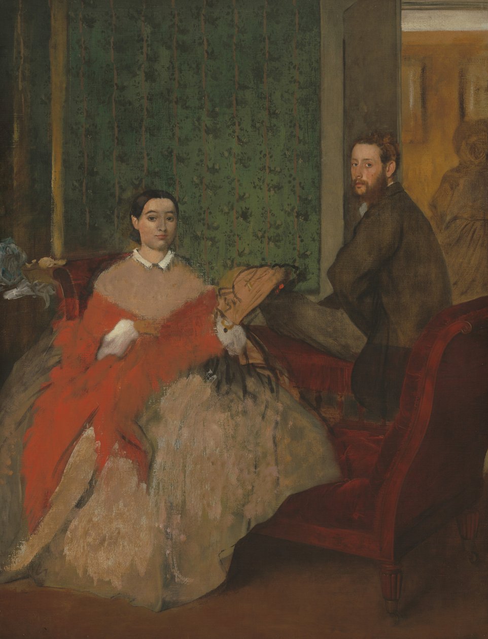 Edmondo a Thérèse Morbilli, c. 1865. od Edgar Degas