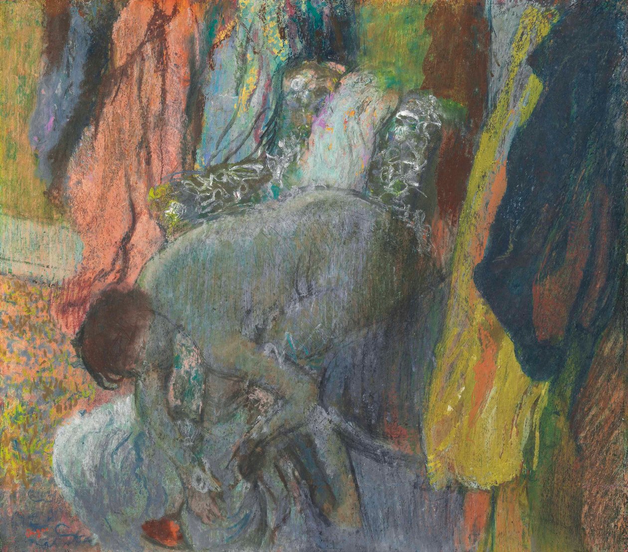 Žena si utírá nohy od Edgar Degas