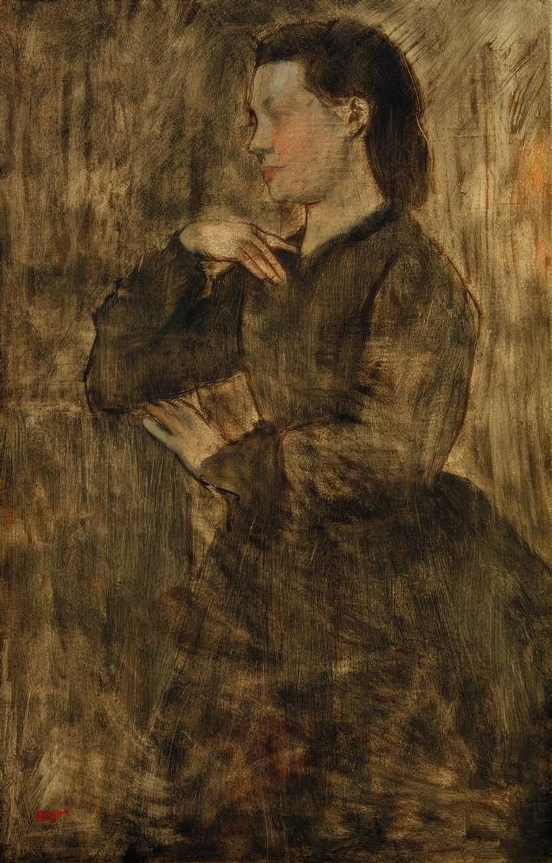 Portrét ženy od Edgar Degas