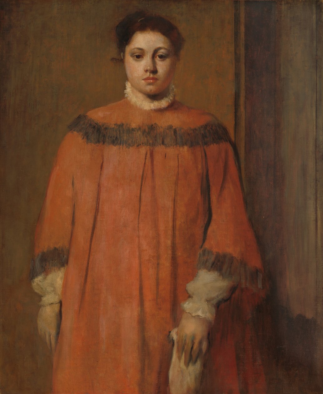 Dívka v červeném, c. 1866. od Edgar Degas