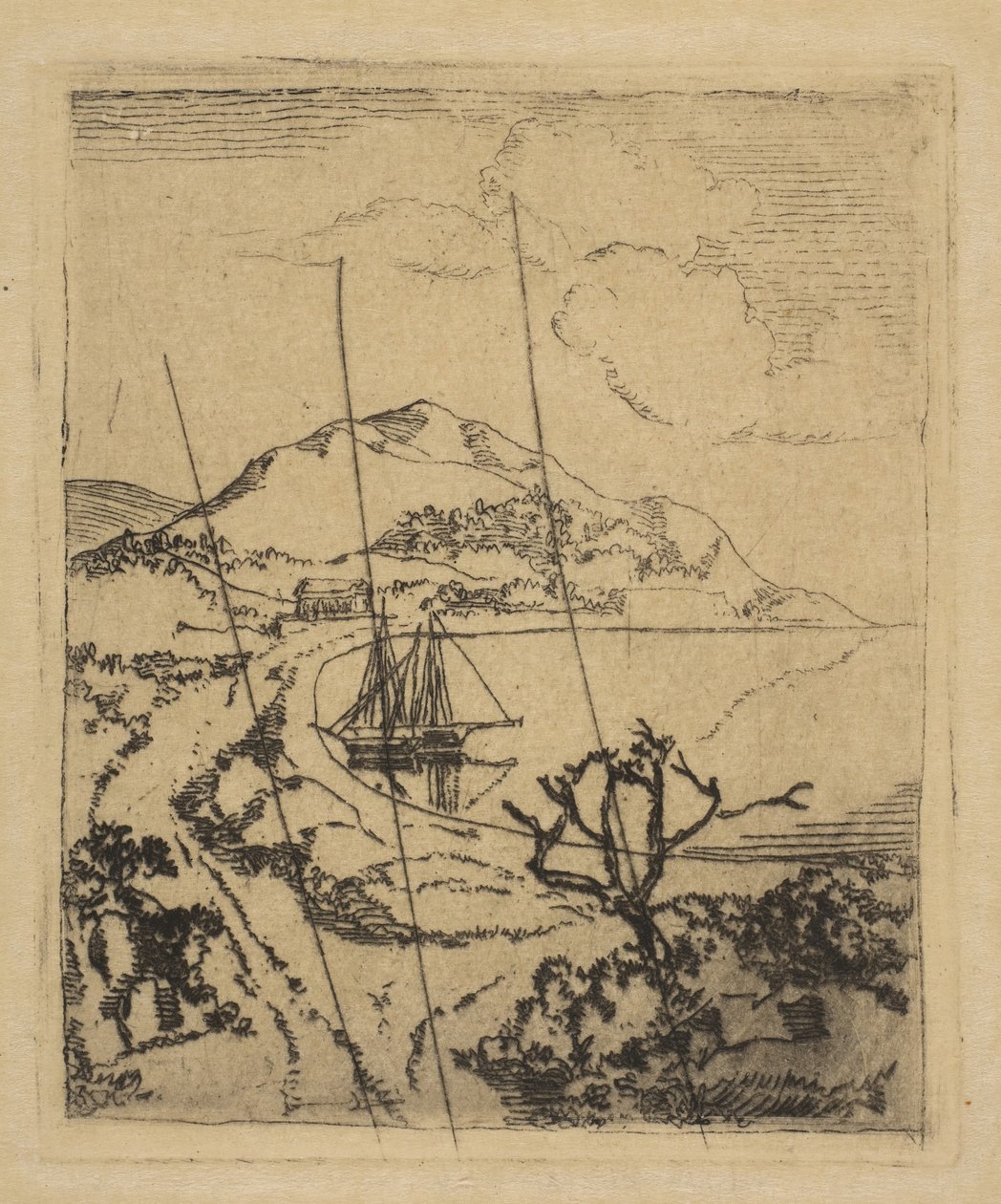 Řecká krajina, 1856. od Edgar Degas