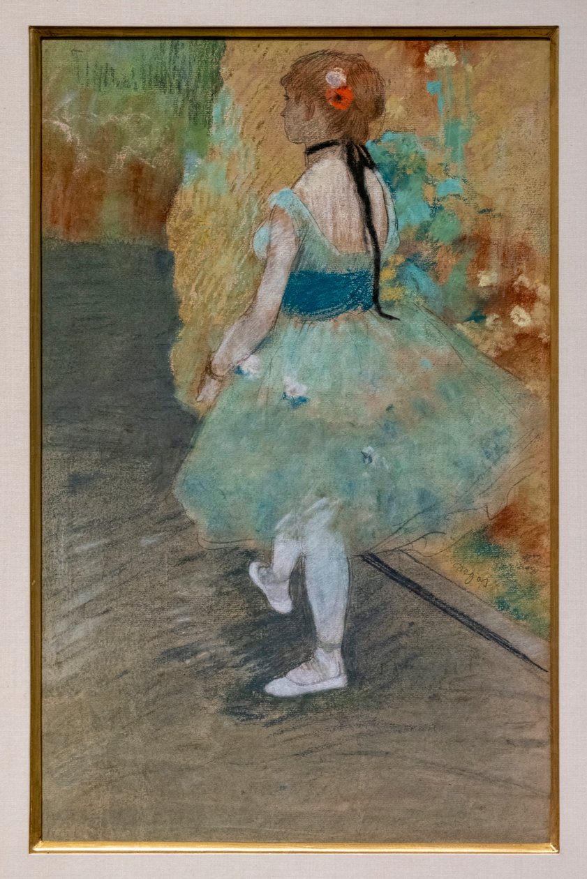 Zelená tanečnice. Kolem 1878. Pastel na papíře. od Edgar Degas