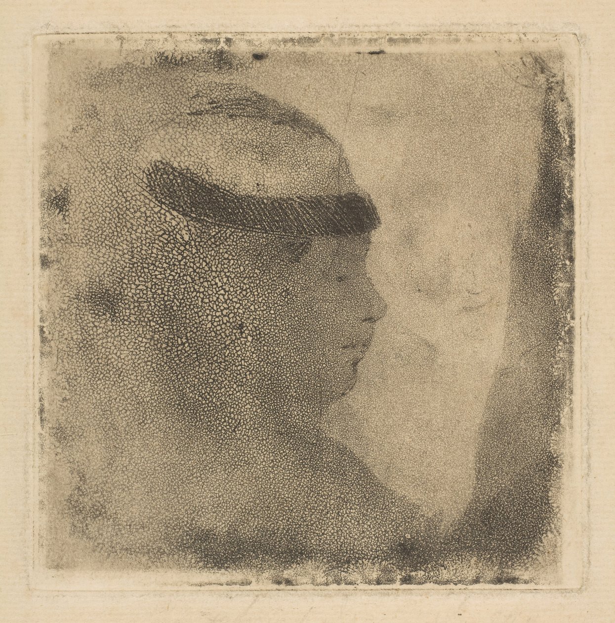 Hlava ženy z profilu, 1879-80. od Edgar Degas