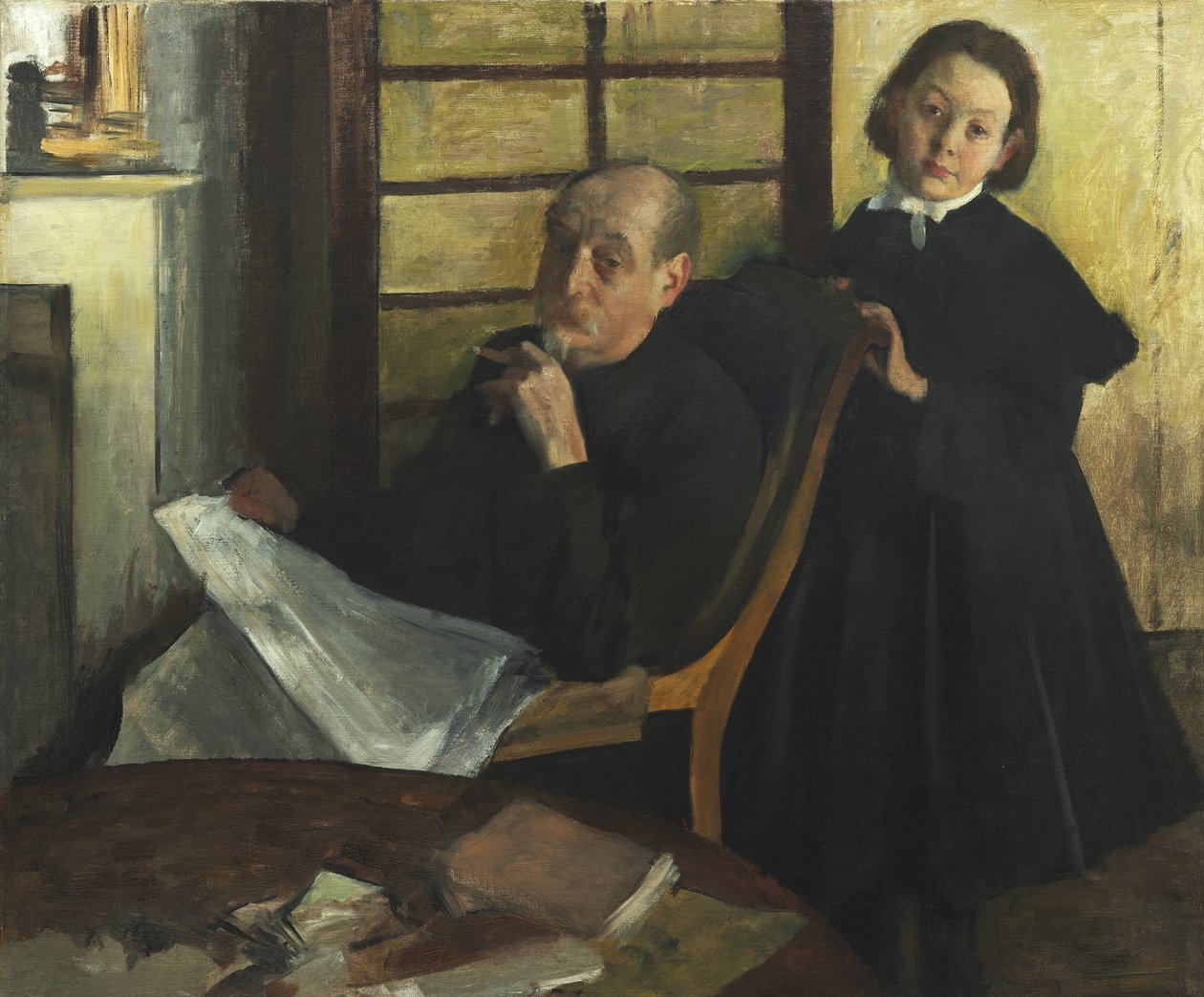 Henri Degas a jeho neteř Lucie Degas od Edgar Degas