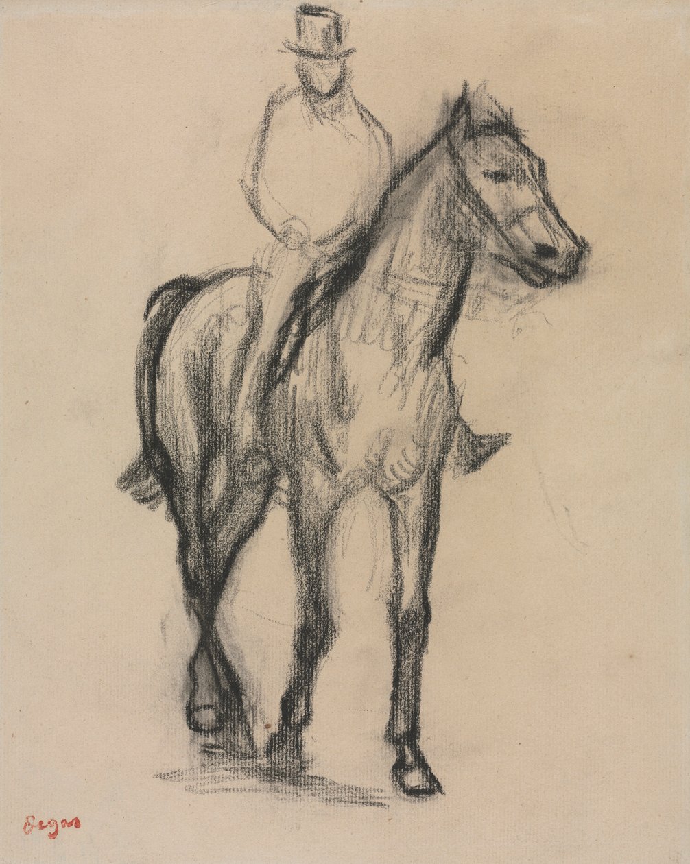 Kůň a jezdec, c. 1890. od Edgar Degas
