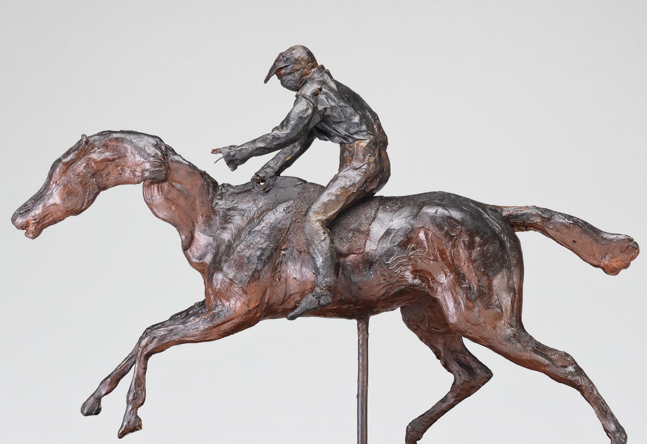Žokej s čepicí, možná 90. léta 19. století. od Edgar Degas