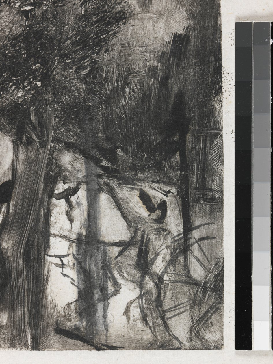 Dřevěná třída od Edgar Degas
